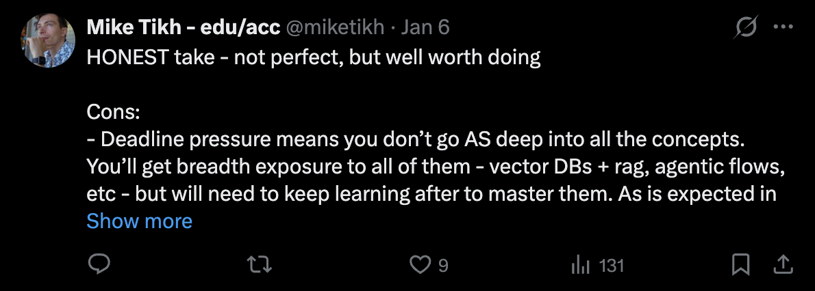 Gauntlet AI alumnus post on X